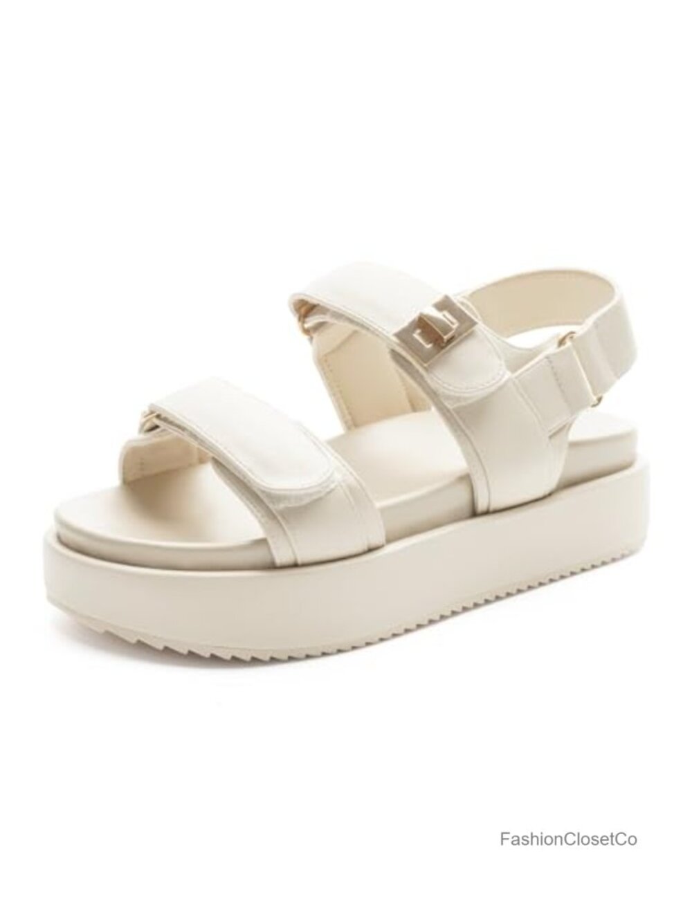 Women's Platform Sandals Summer Beach Flatform Shoes Non-slip TPR Sole